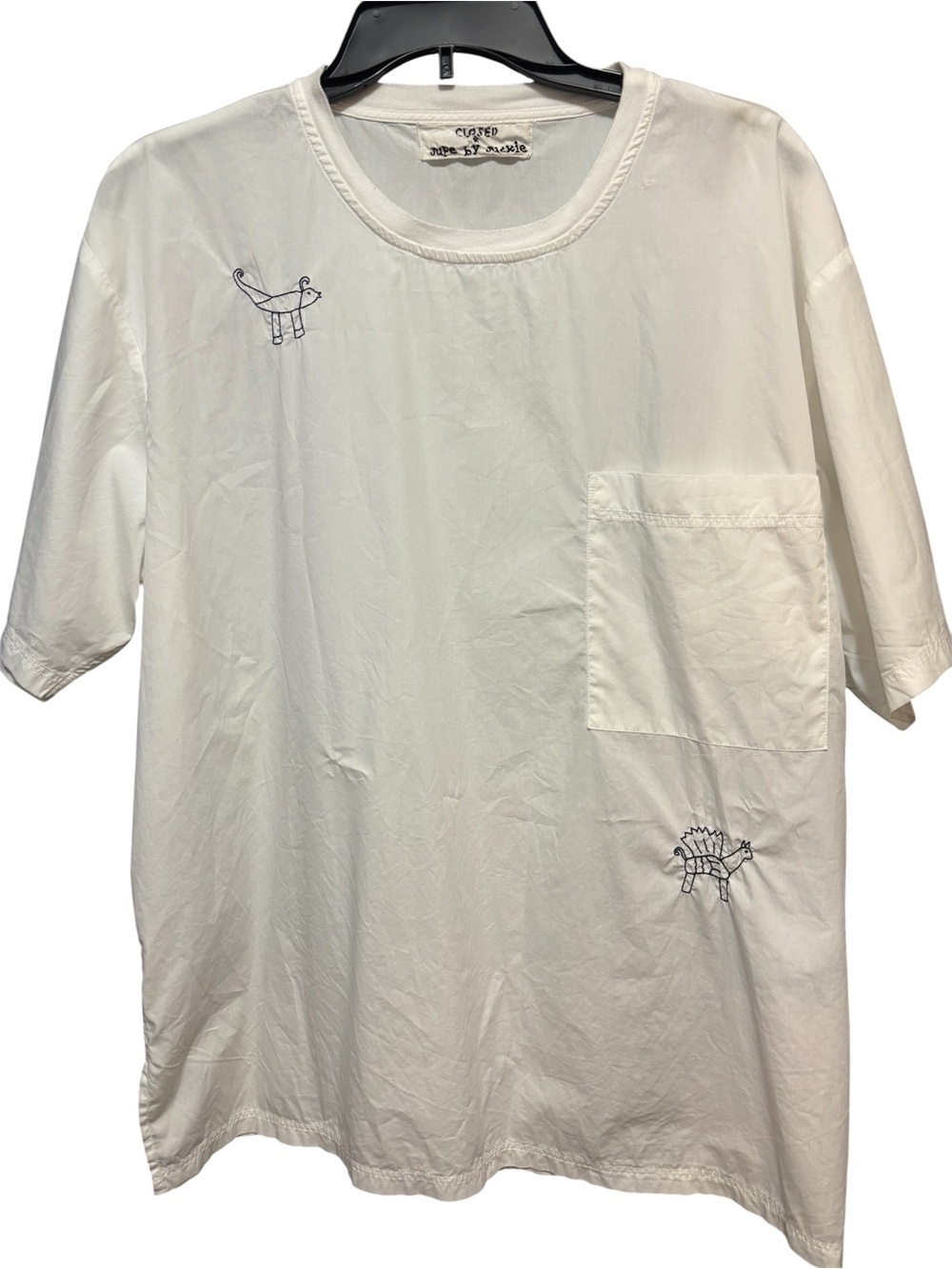Closed by Jupe and Jackie collab embroidered 100% cotton.